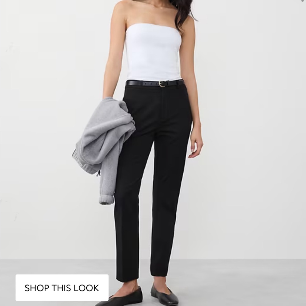 Banana Republic Sloan Black Straight-Leg Women's Pants